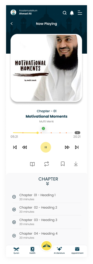 AI Audio Books Player